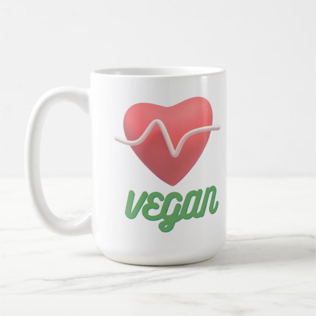 Liebe vegan kaffeetasse (Links)