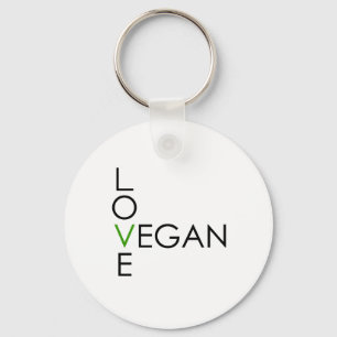 Liebe vegan schlüsselanhänger