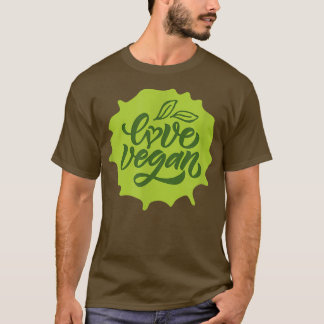 Liebe Vegane Liebe Vegan Veggie Kein Fleisch Bio T-Shirt