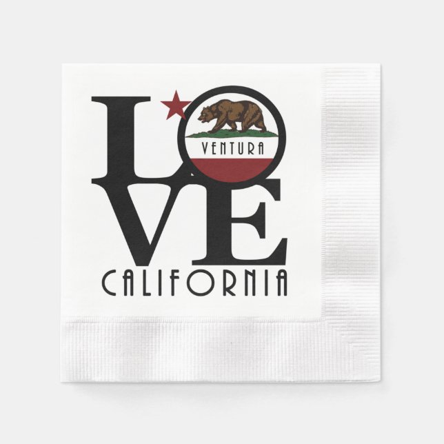 LIEBE Ventura California Stone Untersetzer Serviette (Vorderseite)