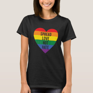 Liebe verbreiten Nicht hassen LGB Bisexuellen Quee T-Shirt
