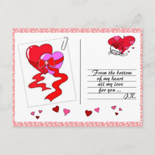 Liebe verbreiten postkarte