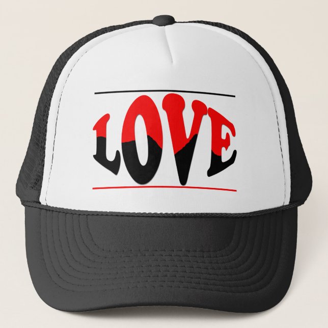 Liebe verbreitet Zuneigung und Liebe Truckerkappe (Vorderseite)