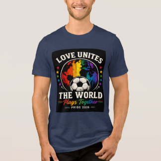 Liebe vereint die Welt Tri-Blend Shirt