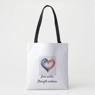 Liebe vereint — Inspirational Yin Yang Heart Tasch