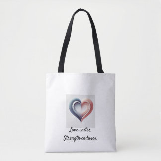 Liebe vereint — Inspirational Yin Yang Heart Tasch