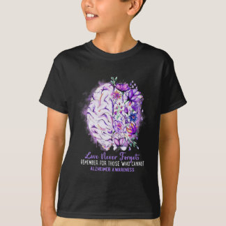 Liebe vergisst nie Alzheimer's Awareness Brain Dis T-Shirt