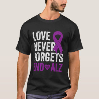 Liebe vergisst nie das Lila Band-Bewusstsein, das  T-Shirt