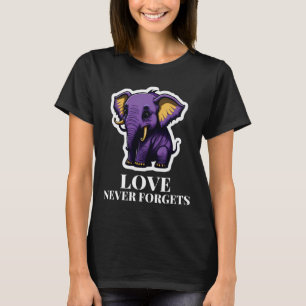 Liebe vergisst nie Elefant für Mädchen Heimerheime T-Shirt