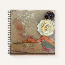 Liebe verleiht Hoffnung auf gemeinsame Medienkunst Notizbuch