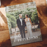 Liebe Verlobt Newlyweds Couple Foto Puzzle<br><div class="desc">Liebe Verlobt Newlyweds Couple Foto Tapestory</div>