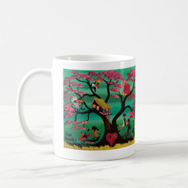 Liebe verlost Baum Tasse (Links)