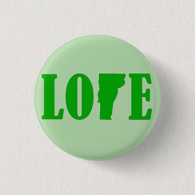 Liebe Vermont Button (Vorderseite)