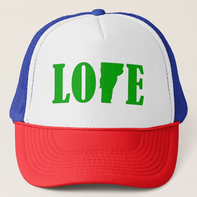 Liebe Vermont Trucker Hat Truckerkappe (Vorderseite)