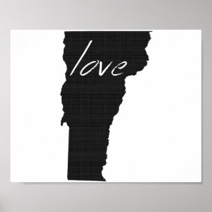 Liebe-Vermont-Wand Poster
