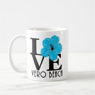LIEBE Vero Beach Blue Hibiskus 11oz Kaffeetasse