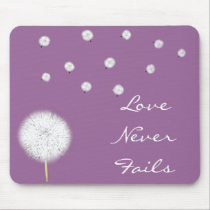 Liebe Versage Dandelion1 Korinther 13 Mousepad