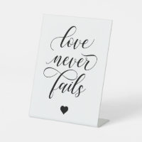 Liebe Versage nie '1 Korinther 13' Hochzeit