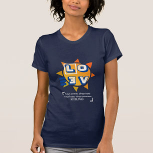 LIEBE VERSAGE NIE   1 Korinther 13   Stylish NAVY T-Shirt