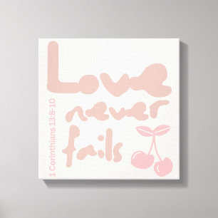 Liebe Versage nie, Hochzeit, Ehe, Grafikkunst Leinwanddruck