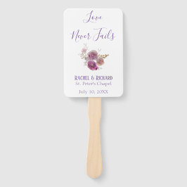 Liebe Versage nie Hochzeit mit Wasserfarben Fächer