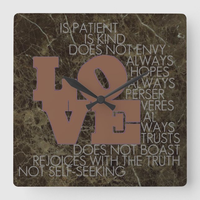 Liebe Versage nie - Uhr (Vorderseite)