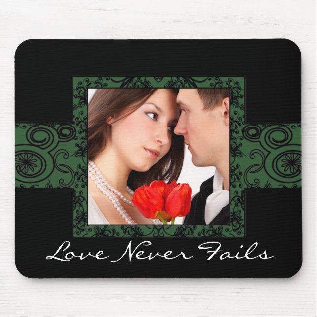 Liebe Versage niemals Foto-MausPad Mousepad (Vorne)