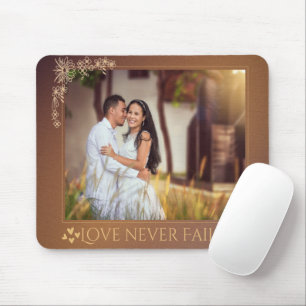 Liebe Versage niemals Personalisierte Hochzeitmusk Mousepad