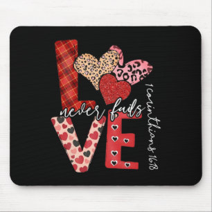 Liebe versagt nie, Christliche Frauen Valentinstag Mousepad