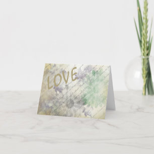 Liebe Versagt Nie Hochzeits-Dankeschön Dankeskarte