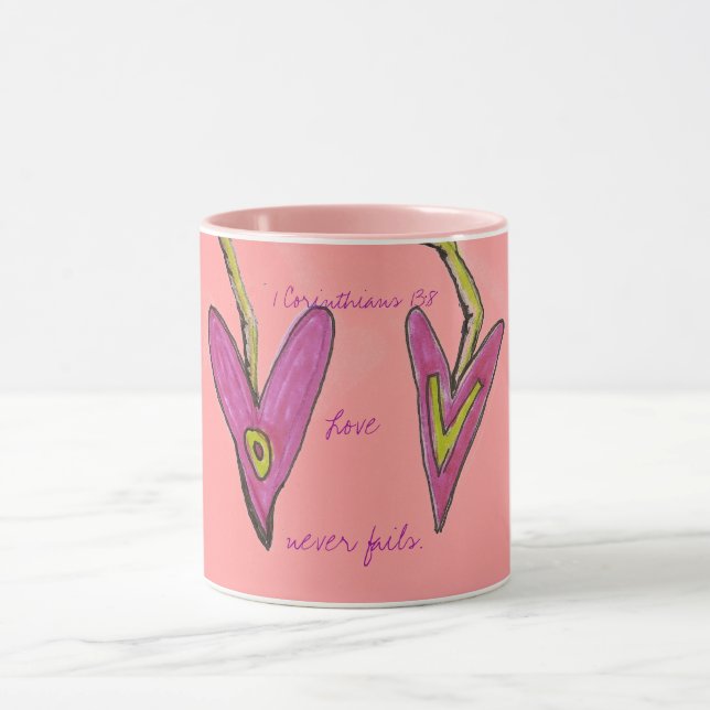 Liebe versagt nie tasse (Zentrum)