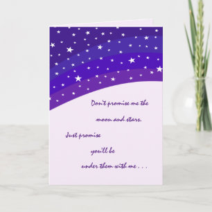 Liebe verspricht Jahrestags-Gruß-Karte Karte