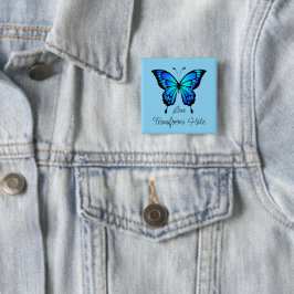 Liebe verwandelt Hate Butterfly Button