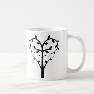 Liebe verziert kaffeetasse