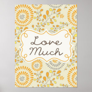 Liebe viel Blumen-Plakat Poster