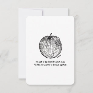 Liebe & Vielen Dank, nirgends hin, flache Karte