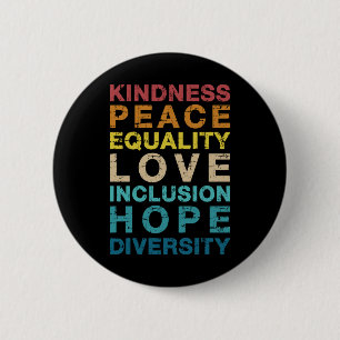 Liebe Vielfalt Vintage LGBT Stolz Button
