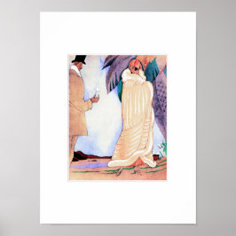 Liebe. Vintag Art Deco Print Poster