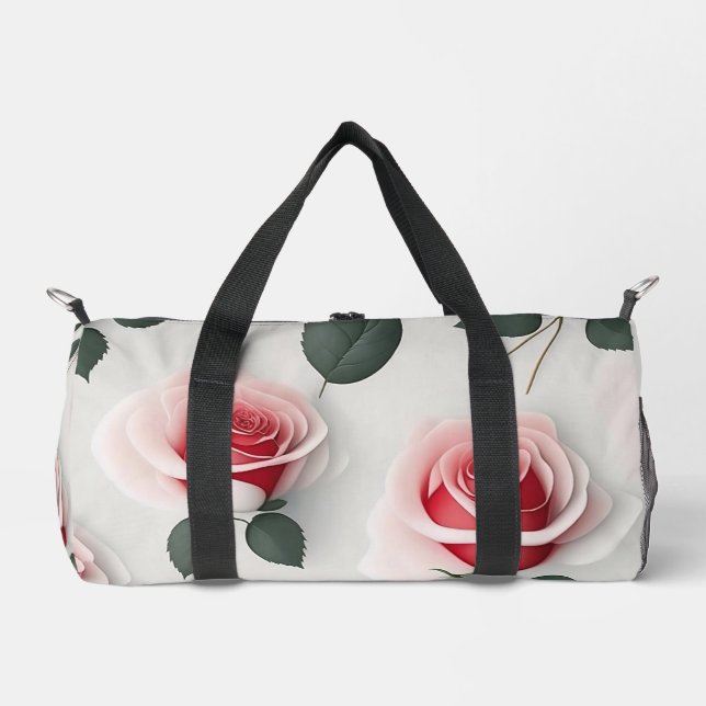 Liebe Vintag Populäre Rose Collection Duffle Bag (Vorderseite)