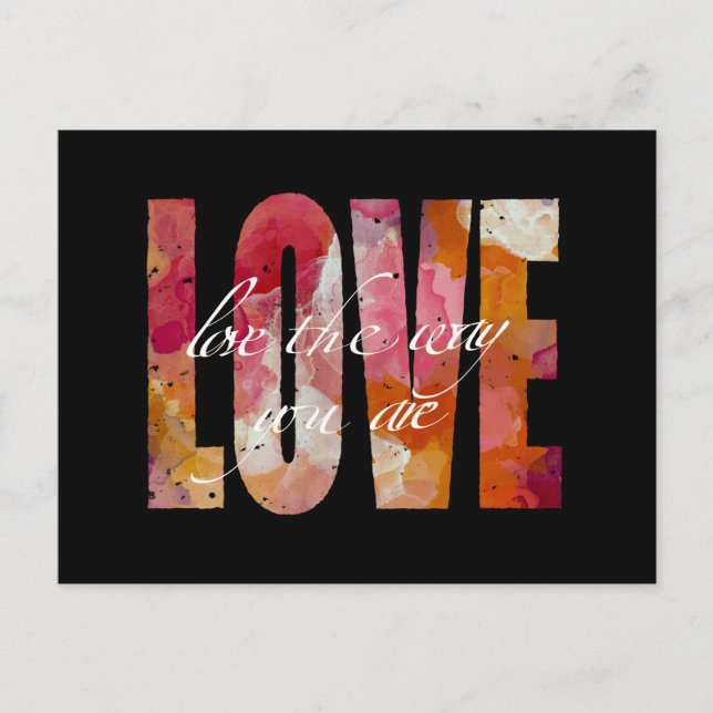 Liebe Vintag Postkarte (Vorderseite)