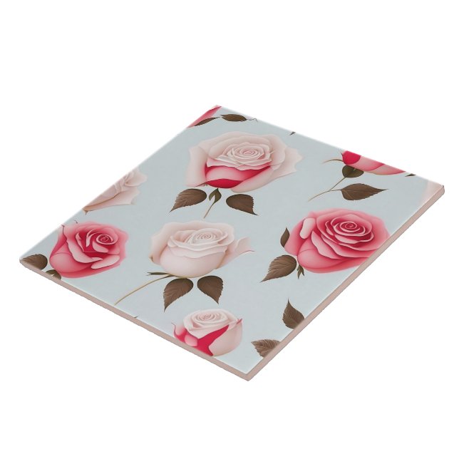 Liebe Vintag Trendy Rose Collection Fliese (Seite)