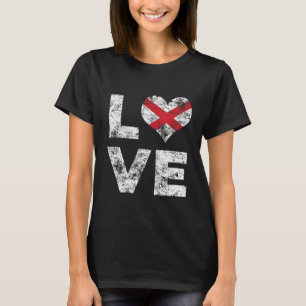 Liebe Vintage Staatsflagge Alabama T-Shirt