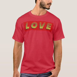 Liebe Vintager Retro-Text T-Shirt