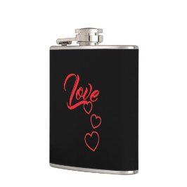 Liebe Vinyl umhüllte Flasche Flachmann