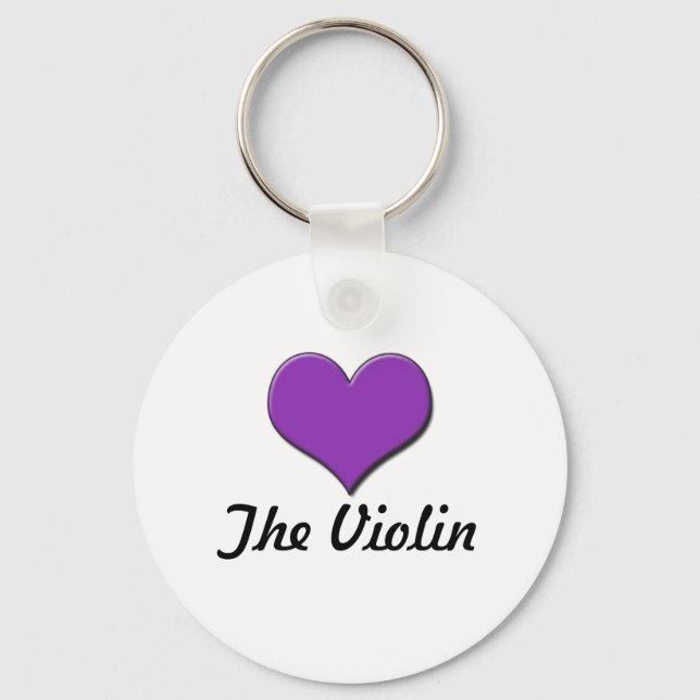 Liebe Violine Schlüsselanhänger (Vorderseite)