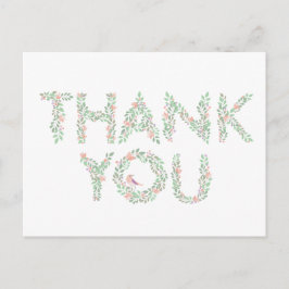 Liebe Vögel & Briefe Vielen Dank Postkarte