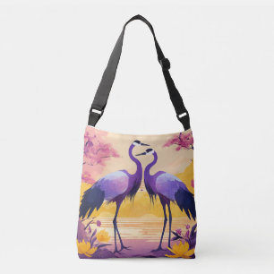 Liebe Vögel Delikatesse: Tote Tasche mit romantisc