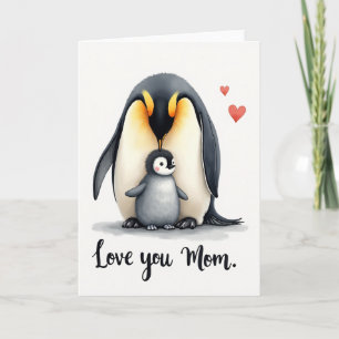 Liebe Vogel Familie Thema Tag Karte