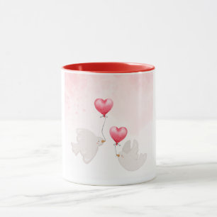 liebe Vögel herzlich Tasse