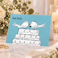 Liebe Vögel Hochzeit Braut und Gräuel Glückwunsch